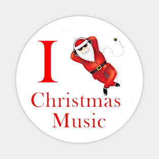 I Heart Christmas Music Magnet